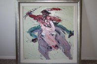 Whooping It Up 1987 38x36 Original Painting by Jim Rabby - 1 Whooping It Up 1987 38x36 Original Painting by Jim Rabby - 1