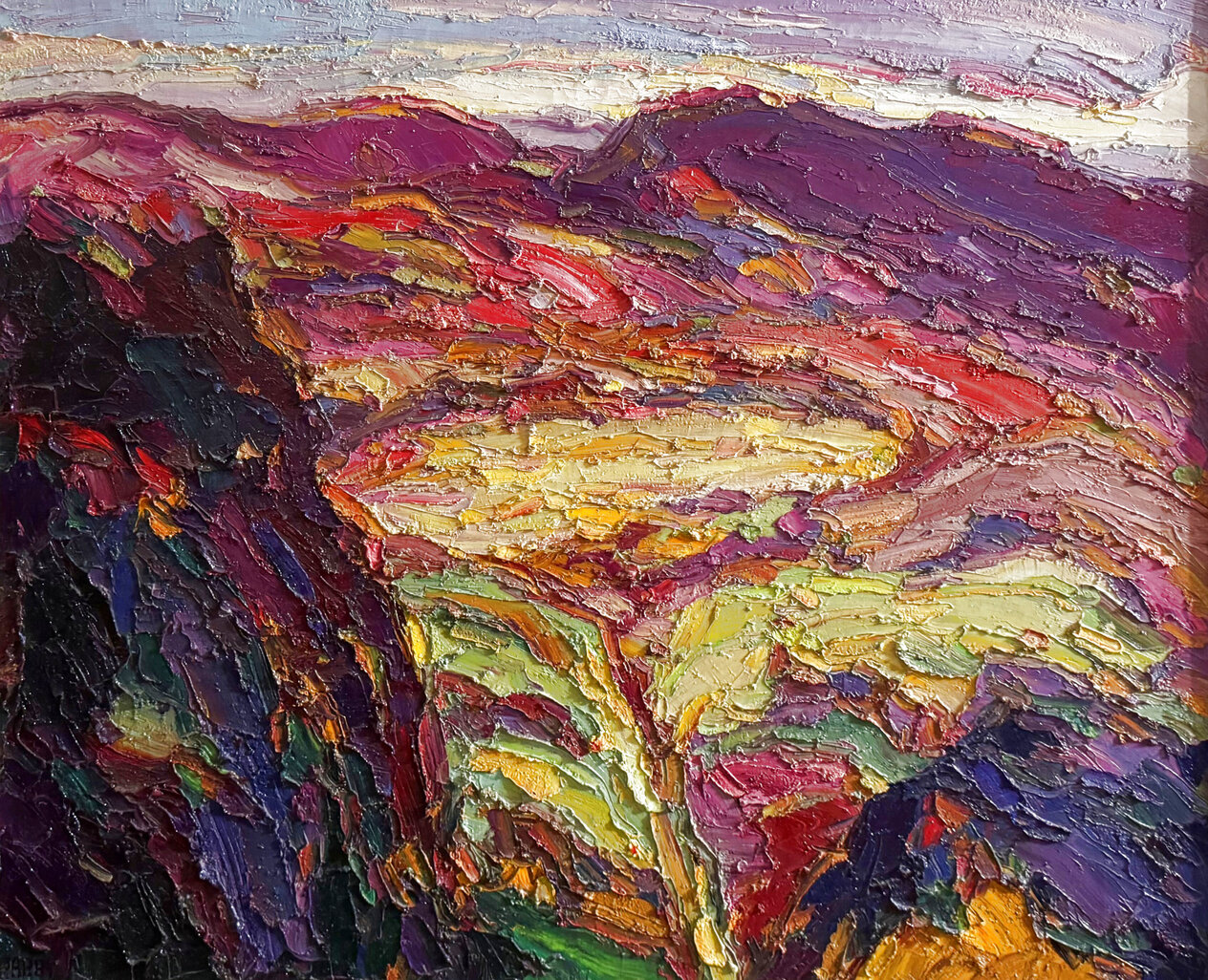 Taos Valleyscape 1995 Framed Oil on Canvas 26x30 by Jim Rabby - For ...