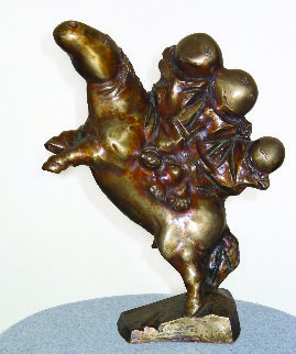 Horse Riders Winners Bronze Sculpture 2003 15 in Sculpture - Semion Rabinkov