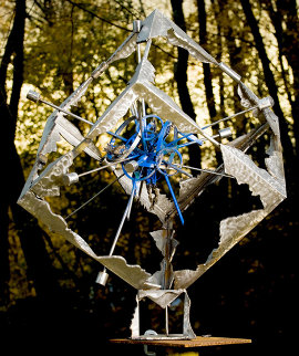 Blue Explosion (From Meteorite Series) Bronze Sculpture 2008 42x42x36 Sculpture - Semion Rabinkov Blue Explosion (From Meteorite Series) Bronze Sculpture 2008 42x42x36 Sculpture - Semion Rabinkov