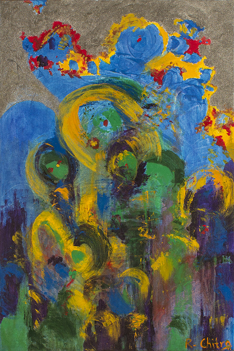 Ebullient 2008 24x18 Original Painting by Chitra Ramanathan Ebullient 2008 24x18 Original Painting by Chitra Ramanathan