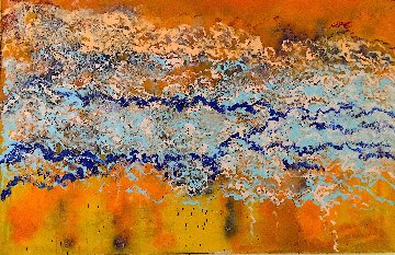 Pulsating Rhythms 2018 58x75 Super Huge Original Painting - Chitra Ramanathan Pulsating Rhythms 2018 58x75 Super Huge Original Painting - Chitra Ramanathan