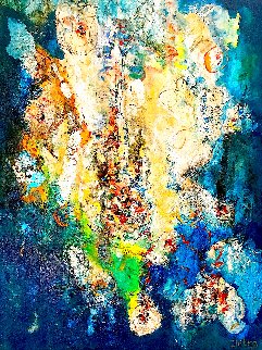 Untitled Painting 2020 47x37 Huge Original Painting - Chitra Ramanathan Untitled Painting 2020 47x37 Huge Original Painting - Chitra Ramanathan