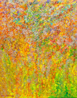 Melody of Seasons Original 2021 67x54 Super Huge Original Painting - Chitra Ramanathan Melody of Seasons Original 2021 67x54 Super Huge Original Painting - Chitra Ramanathan