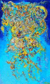 Joyful Musings 60x36 Original Painting - Chitra Ramanathan Joyful Musings 60x36 Original Painting - Chitra Ramanathan
