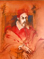 Pope Innocent X, Velasquez 1976 47x40 Huge Original Painting by Ramon Santiago - 2 Pope Innocent X, Velasquez 1976 47x40 Huge Original Painting by Ramon Santiago - 2