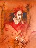 Pope Innocent X,  Velasquez 1976 47x40 Huge Original Painting by Ramon Santiago - 2