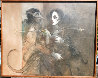 Encounter 1979 41x51 Huge Original Painting by Ramon Santiago - 1