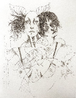 Untitled Lithograph 1976 Limited Edition Print - Ramon Santiago Untitled Lithograph 1976 Limited Edition Print - Ramon Santiago