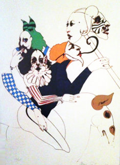 Untitled Serigraph 1976 Limited Edition Print - Ramon Santiago Untitled Serigraph 1976 Limited Edition Print - Ramon Santiago