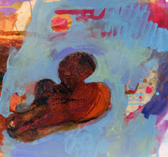 Untitled Painting 1994 21x21 Original Painting - Erika Ranee Untitled Painting 1994 21x21 Original Painting - Erika Ranee