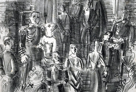 Le Bal Chez L'amiral  1925 HS Limited Edition Print - Raoul Dufy