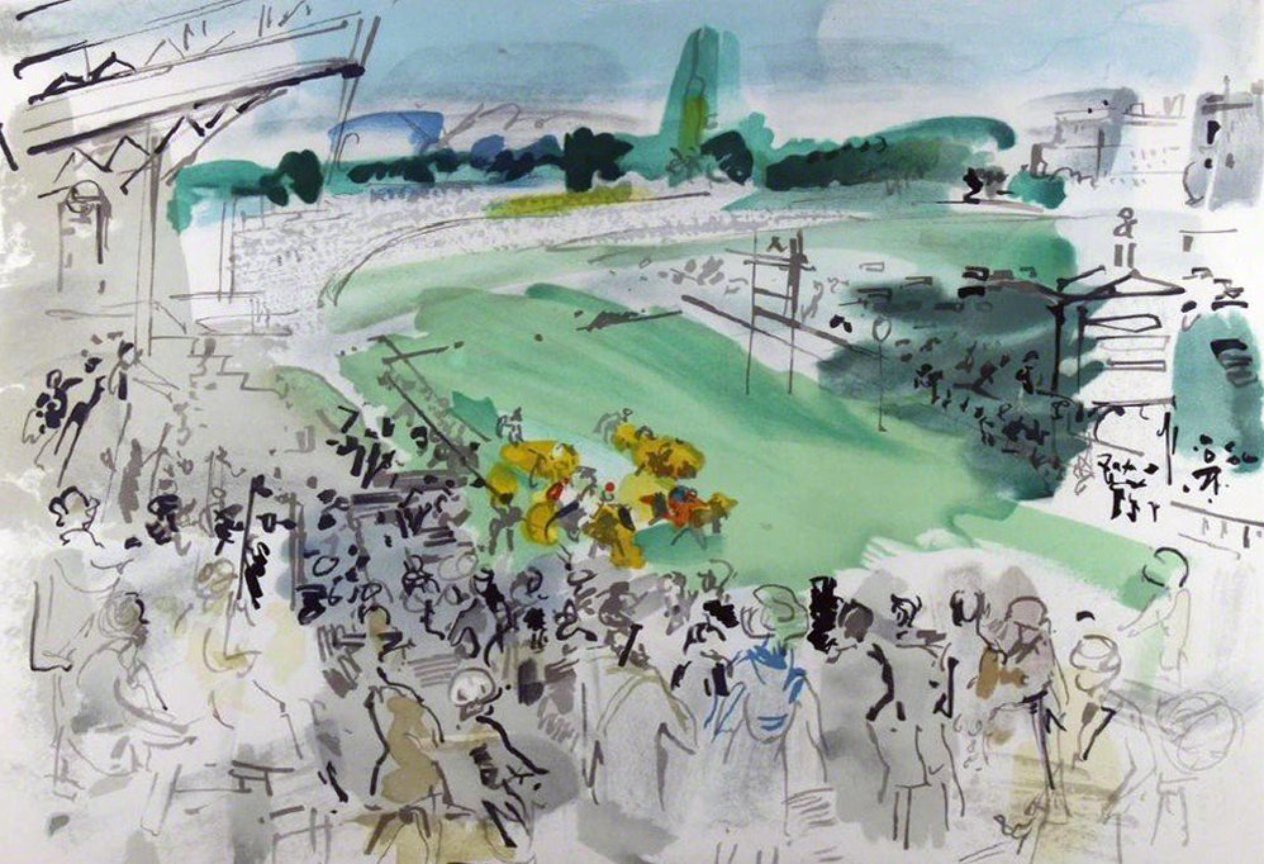 Raoul Dufy, lithograph, Courses a Deauville, print by Raoul Dufy For