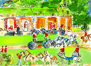 Homage to Bach and Chateau Et Chevaux 1950 - Set of 2 Limited Edition Print - Raoul Dufy