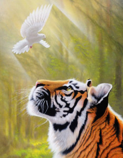 Peace And Power 2013 46x34 Super Huge Original Painting - Jon Rattenbury Peace And Power 2013 46x34 Super Huge Original Painting - Jon Rattenbury