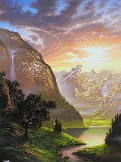 Valley of Dreams 2017 55x43 Huge Original Painting - Jon Rattenbury Valley of Dreams 2017 55x43 Huge Original Painting - Jon Rattenbury