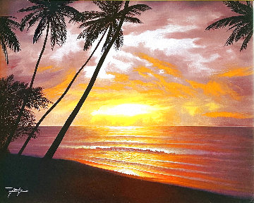 Sea of Paradise 2012 26x30 Original Painting - Jon Rattenbury Sea of Paradise 2012 26x30 Original Painting - Jon Rattenbury