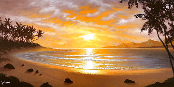 Silhouettes of Paradise 2012 26x44 Super Huge Original Painting - Jon Rattenbury Silhouettes of Paradise 2012 26x44 Super Huge Original Painting - Jon Rattenbury