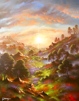 Guiding Light 28x22 Original Painting - Jon Rattenbury Guiding Light 28x22 Original Painting - Jon Rattenbury