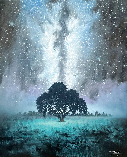 Milky Way Dream 32x28 Original Painting - Jon Rattenbury Milky Way Dream 32x28 Original Painting - Jon Rattenbury