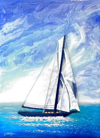 Uncharted Seas 2022 20x24 Original Painting - Jon Rattenbury