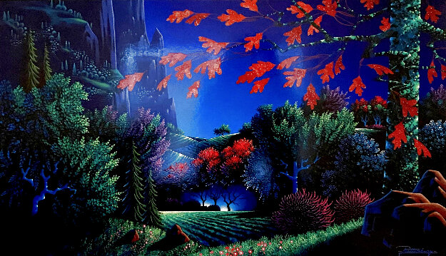 Across the Meadow 2002 Acrylic on Masonite by Jon Rattenbury - For Sale ...