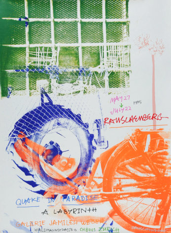 Quake in Paradise 1995 Huge Limited Edition Print - Robert Rauschenberg