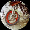 Motorcycle Wheel Porcelain Plate 1997 11 in Other by Robert Rauschenberg - 0