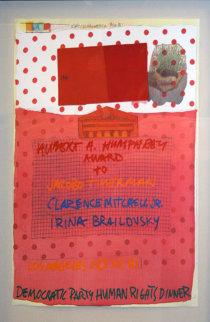 Democratic Party Human Rights Dinner 1981 Limited Edition Print - Robert Rauschenberg Democratic Party Human Rights Dinner 1981 Limited Edition Print - Robert Rauschenberg