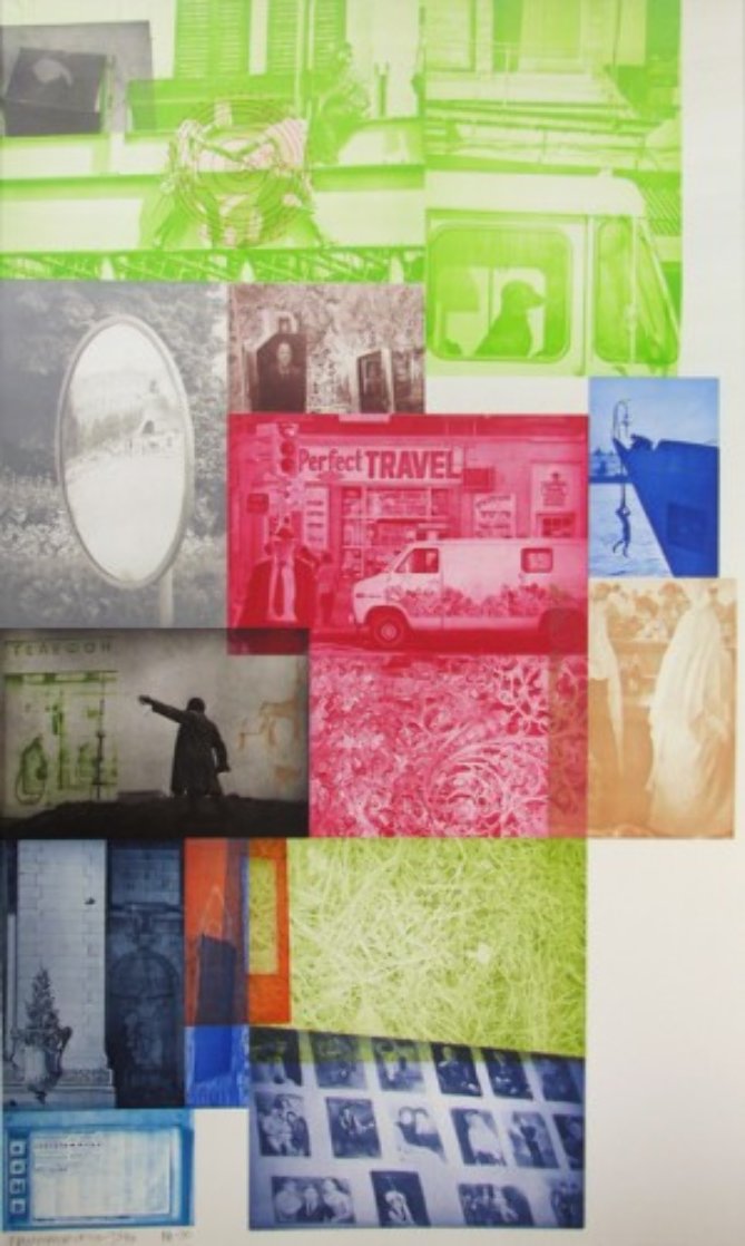 Soviet American Array VI 1990 88x52 HS - Mural Size  Limited Edition Print by Robert Rauschenberg