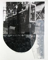 Tracks, From Stoned Moon 1970 44x35 Limited Edition Print by Robert Rauschenberg - 1 Tracks, From Stoned Moon 1970 44x35 Limited Edition Print by Robert Rauschenberg - 1