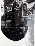 Tracks, From Stoned Moon 1970 44x35 Limited Edition Print by Robert Rauschenberg - 0 Tracks, From Stoned Moon 1970 44x35 Limited Edition Print by Robert Rauschenberg - 0