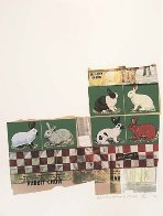 Rabbit Chow, From Chow Bags 1977 48x36 Huge HS Limited Edition Print by Robert Rauschenberg - 0