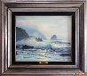 Seascape 1970 26x30 Original Painting by Raymond Page - 1