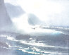 Moonlight Ocean 1970 26x30 Original Painting by Raymond Page - 0