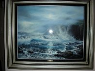 Azure Ocean 1988 32x39 Original Painting by Raymond Page - 1 Azure Ocean 1988 32x39 Original Painting by Raymond Page - 1