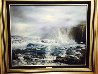 Azure Ocean 1988 32x39 Original Painting by Raymond Page - 2