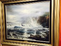 Azure Ocean 1988 32x39 Original Painting by Raymond Page - 5 Azure Ocean 1988 32x39 Original Painting by Raymond Page - 5