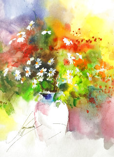 Flowers 5 Watercolor 2008 17x20 Watercolor - Anna Razumovskaya Flowers 5 Watercolor 2008 17x20 Watercolor - Anna Razumovskaya