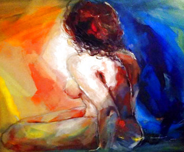 Joy of Life I 2004 24x24 Original Painting - Anna Razumovskaya Joy of Life I 2004 24x24 Original Painting - Anna Razumovskaya