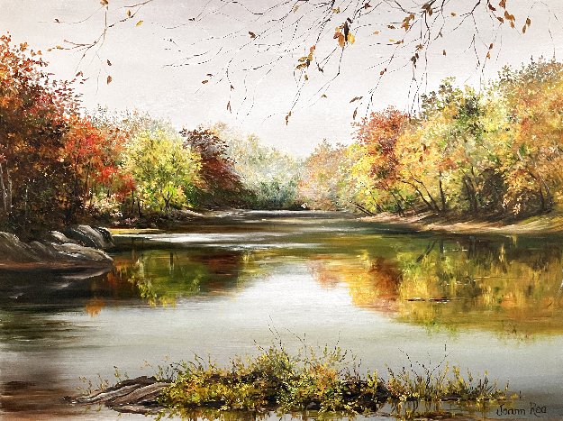 Potomac Oil on Masonite by Joann Rea - For Sale on Art Brokerage