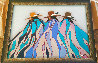 Three Kiowa Men 1982 28x36 Works on Paper (not prints) by Robert Redbird, Sr. - 1