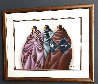 Kiowa Watercolor 1986 33x40 - Huge Watercolor by Robert Redbird, Sr. - 1 Kiowa Watercolor 1986 33x40 - Huge Watercolor by Robert Redbird, Sr. - 1