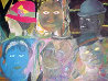 Honest Crowd Pastel 1991 40x30 Huge Works on Paper (not prints) by Reginald K. Gee - 0
