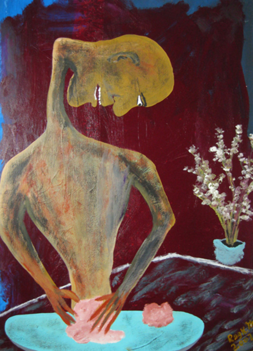 Fashioning with Piano Jazz 2007 20x14 Original Painting by Reginald K. Gee Fashioning with Piano Jazz 2007 20x14 Original Painting by Reginald K. Gee