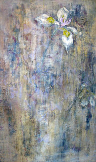 Japanese Iris 2000 61x41 Original Painting - Christopher Reilly Japanese Iris 2000 61x41 Original Painting - Christopher Reilly