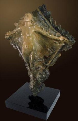 Prismsoul Bronze Sculpture 25 in Sculpture - Ira Reines