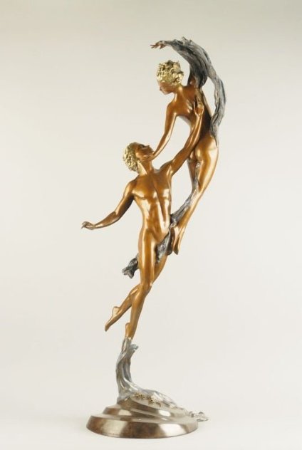 Love Arabesque Bronze Sculpture 2002 39 in - Huge Sculpture by Ira Reines