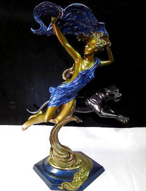 Diana and the Panther Bronze Sculpture 27 in Sculpture by Ira Reines