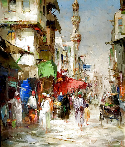 Cairo 31x27 - Egypt Original Painting - Reinhard Bartsch